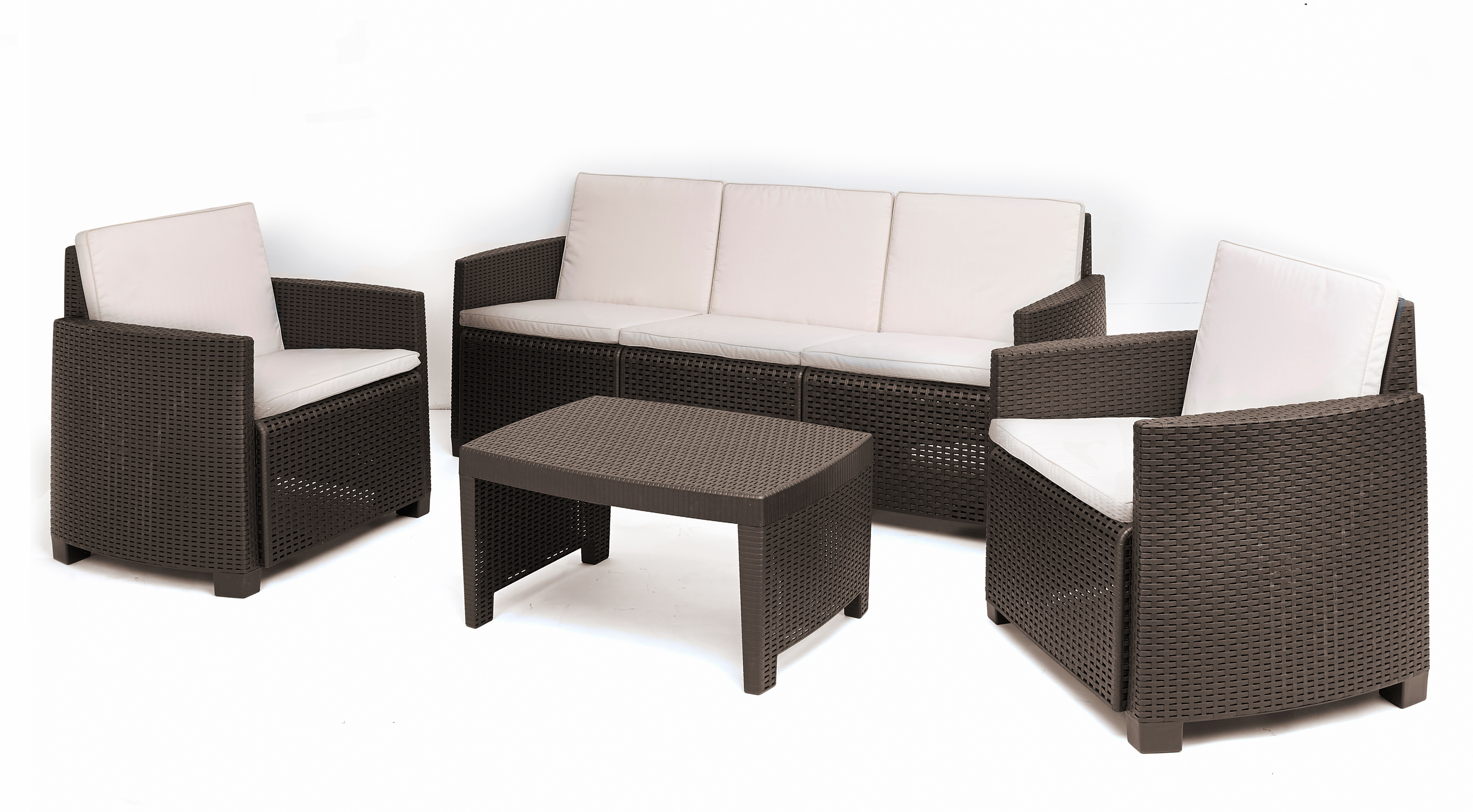 Divano moderno in rattan: rattan set divano salotto letto design ...