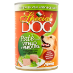 Paté Premium con carni fresche di vitello e verdure Monge SPECIAL DOG 400GR