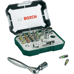 Bosch Set inserti e Bussole 26pz con Cricchetto attac 1/4" reversibile magnetico