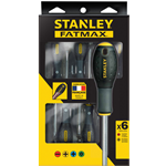 Set Kit 6 Cacciaviti Giraviti Stanley Fatmax Professionali