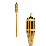 Torcia in bamboo da esterno 120 cm lanterna lampada ad olio per giardino