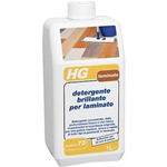 HG - Detergente brillante per laminato 1 lt pavimenti parquet lucentezza casa