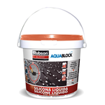 Rubson Silicone liquido 1kg Terracotta impermeabilizza protezione tetti Aquablock