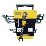 STANLEY SET KIT 6 CHIAVI COMBINATE CRICCHETTO MM 10-19 ART.4-89-907