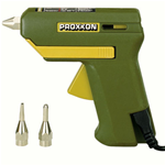 Proxxon Pistola incollatrice a caldo termocollante 220V con 3 ugelli HKP220