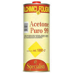ITALCHIMICI ACETONE PURO 99 - 5 LT. SOLVENTE SMACCHIATORE SGRASSATORE GRASSO CERA
