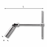 Usag Chiavi a T snodata per candele 16mm guarnizione in gomma officina 278N/16