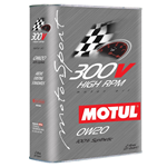 Motul 300V High RPM 2 Lt Olio Motore 0W20 Ester Core auto da corsa competizione