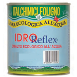 Smalto vernice all'acqua per ferro legno plastica Bianco opaco Idroreflex 2,5 LT