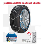 LAPPON CATENE DA NEVE PER AUTO IN ACCIAIO LEGATO OMOLOGATE 9MM GRUPPO 100