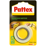 PATTEX NASTRO ADESIVO BIADESIVO SOFFICE 25 MM. 1,5 MT. FISSAGGIO FORTE