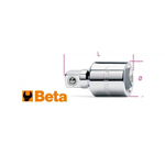 BETA RACCORDO ATTACCO QUADRO UTENSILI 920/15 FEMMINA 1/2" e maschio 3/8" cromato