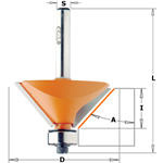 CMT FRESA PER SMUSSARE CON CUSCINETTO HM S=6 D=31.7 (GR.45) COD: 736.280.11