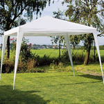 Gazebo bianco 3x3mt copertura polietilene arredo giardino mercato fiere 787/6