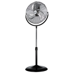 ZEPHIR VENTILATORE PIANTANA DA TERRA OSCILLANTE ALLUMINIO Ø 50CM 3 VELOCITÀ 