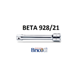 BETA Utensili 928/ 21 PROLUNGA ATTACCO QUADRO MASCHIO E FEMMINA 3/4" CROMATO 200MM