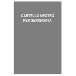 CARTELLO SEGNALE STRADALE METALLICO GREZZO PER SERIGRAFIA 40x60 cm