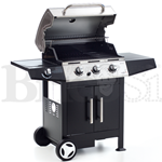 Barbecue BBQ a gas 15Kw 3 bruciatori Inox cottura con pietra lavica Golosone 3