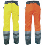 PANTALONE LIGHT ALTA VISIBILITA GIALLO ARANCIONE DA LAVORO RINFORZATO COFRA 290GR/MQ 