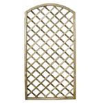 Traliccio ad arco in legno materiale trattato arredo giardino 100x180cm 02385