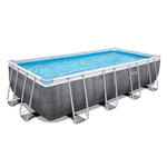 Piscina fuori terra Bestway Power Steel 56996 cm. 488 x 244 x 122 con pompa e scaletta