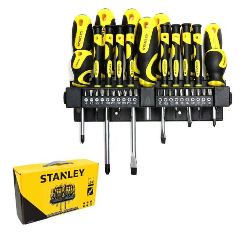 Stanley Set 57 giraviti cacciaviti inserti bussole porta inserti STHT0-62143