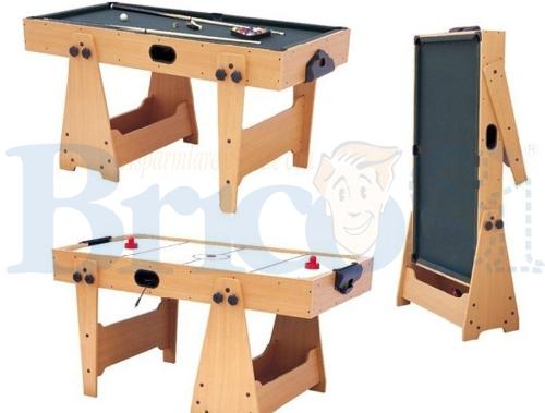 Vinco Tavolo da gioco in legno multifunzione Biliardo-Hockey giochi, casa  20070