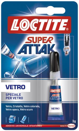 LOCTITE SUPER ATTAK COLLA ISTANTANEA TRASPARENTE PER VETRO