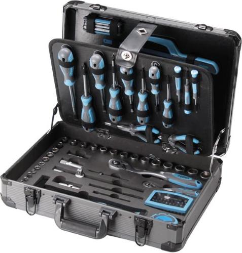 SET 130 UTENSILI CON VALIGETTA PORTATTREZZI CHIAVI INSERTI PROFESSIONALE FERVI 0110 