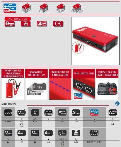 Avviatore Booster Portatile Drive 13000 Telwin Per Auto E Moto in vendita  online