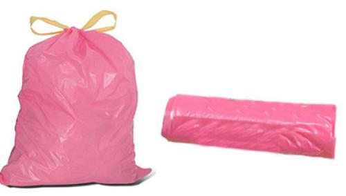 Sacchetti per la Spazzatura Chewing Gum Chiusura automatica Rosa 30 L 20  unitö