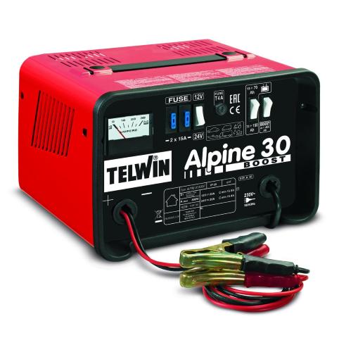 Telwin Caricabatteria 12-24V 230V carica batterie Auto Moto Tir ALPINE 30  Boost