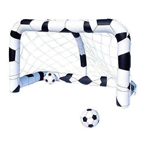 PORTA CALCIO BESTWAY GONFIABILE PISCINA PALLONE BAMBINI GIOCO 52058 213  x122x137