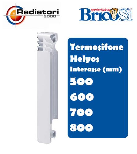 TERMOSIFONE ELEMENTO RADIATORE CALORIFERO ALLUMINIO INTERASSE 500