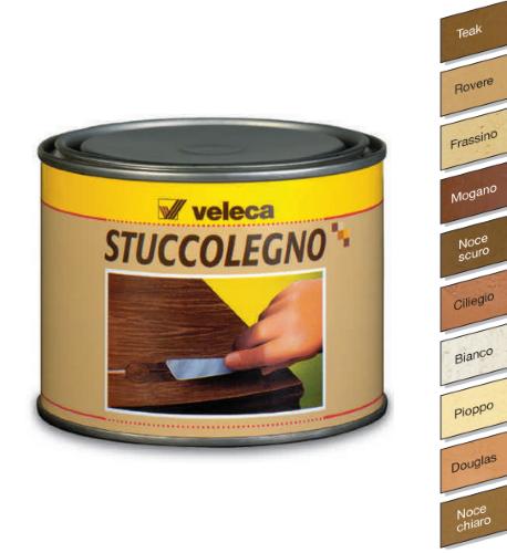 VELECA STUCCO LEGNO PASTA RICOSTRUZIONE RESTAURO MOBILI VARI COLORI 750ML  (Noce scuro)