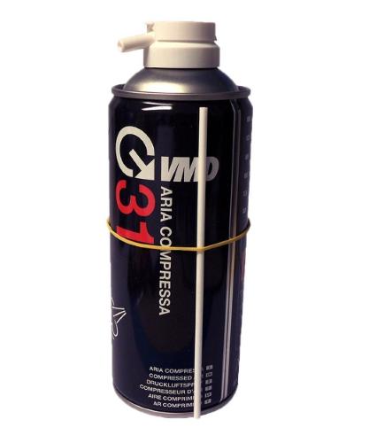 2 PZ Aria Compressa Bomboletta Spray con Convogliatore VMD31 + Pennellino  400 ml