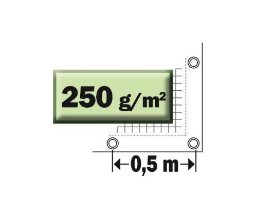 TELO COPERTURA ESTERNO OCCHIELLATO IMPERMEABILE MARRONE 4x5m G70721 GEKO, Tooltek