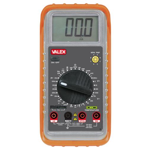 VALEX TESTER DIGITALE MULTIMETRO P9500 RILEVATORE TENSIONE CONTINUA  ALTERNATA RESISTENZA