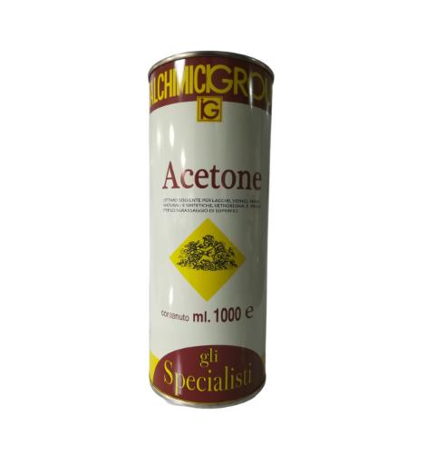 ACETONE SOLVENTE PURO 99 1LT SGRASSANTE SMACCHIANTE PER LEGNO