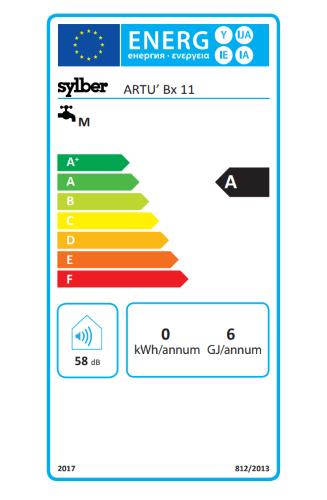 Scaldabagno scaldino a gas GPL camera aperta 11 14 LT Litri Sylber Artù BX  (14 Litri)