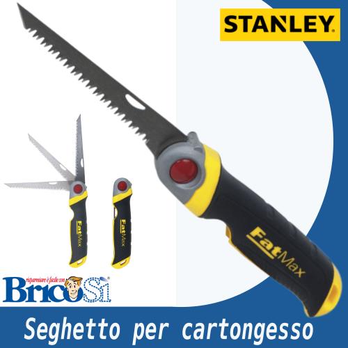 Seghetto Sega manuale pieghevole Stanley Fatmax per cartongesso legno 3  posizioni