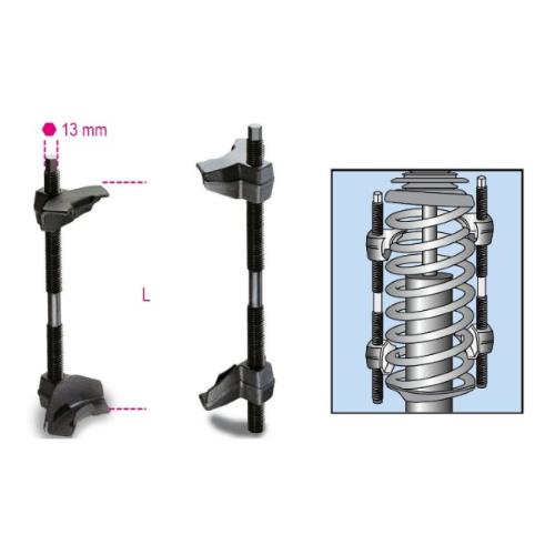 Beta Coppia di pressori compressori ganci per molle ammortizzatori 370nm  1556/1A