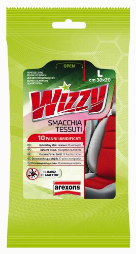 Wizzy Smacchia Tessuti panno pulizia sedili auto rimuovi macchie 10  salviette