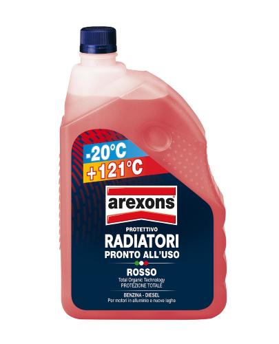 Liquido antigelo rosso Radiatore protettivo Auto Moto pronto uso 2 LT  Arexons