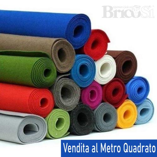 FELTRO MOQUETTE PAVIMENTO TESSILE AGUGLIATO VENDITA AL METRO QUADRO  H100-200 CM (100cm - Rosso)