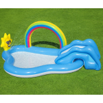 Gioco Gonfiabile Piscina Play Center Arcobaleno Cm. 257X145X91 Con Scivolo 