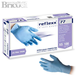 100 Guanti in Nitrile Monouso Reflexx 77 senza polvere talco Uso Medico