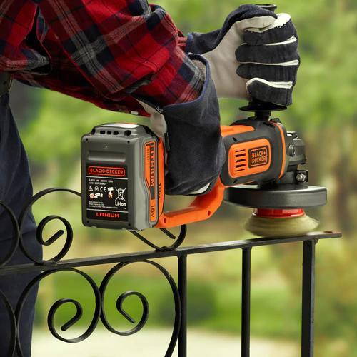 Smerigliatrice angolare a batteria 18V 4.0Ah Litio Black&Decker BCG720M1-QW