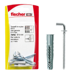 FISCHER 4 TASSELLI TASSELLO 6X35 NYLON UNIVERSALE CON GANCIO 4 VITI 071909