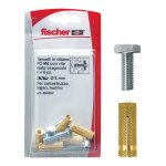 FISCHER 4 TASSELLI TASSELLO IN OTTONE 4 VITI TESTA ESAGONALE M 8X40 504553